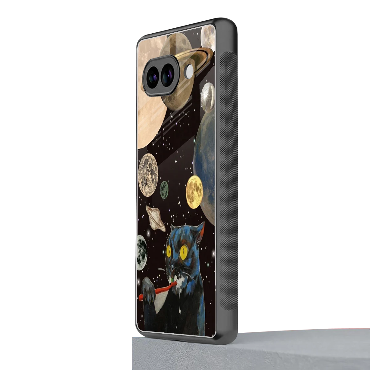 Galactic Purr google pixel 10a mobile cover | shockproof glass phone case