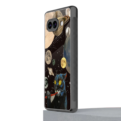 Galactic Purr google pixel 10a mobile cover | shockproof glass phone case