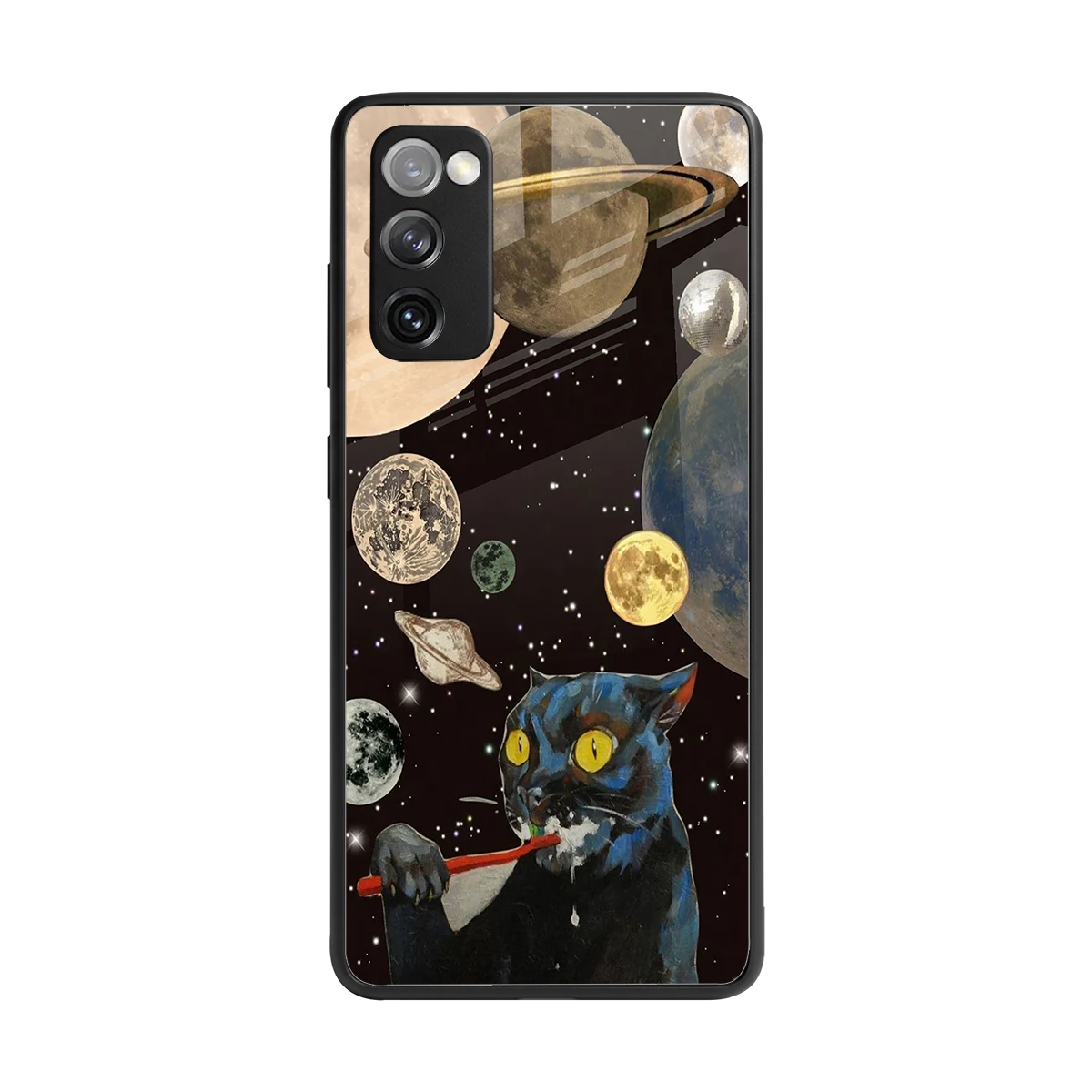 Galactic Purr back phone cover | glass case for samsung galaxy s20 fe
