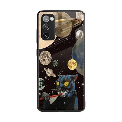 Galactic Purr back phone cover | glass case for samsung galaxy s20 fe