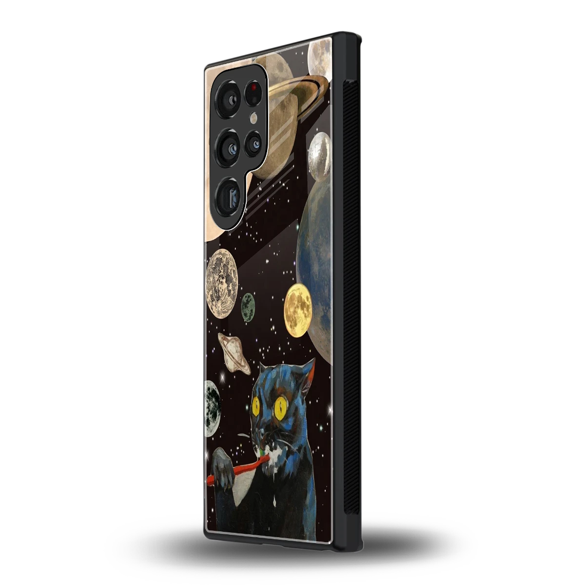 Galactic Purr samsung galaxy s23 ultra mobile cover | shockproof glass phone case