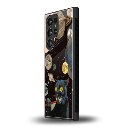 Galactic Purr samsung galaxy s23 ultra mobile cover | shockproof glass phone case