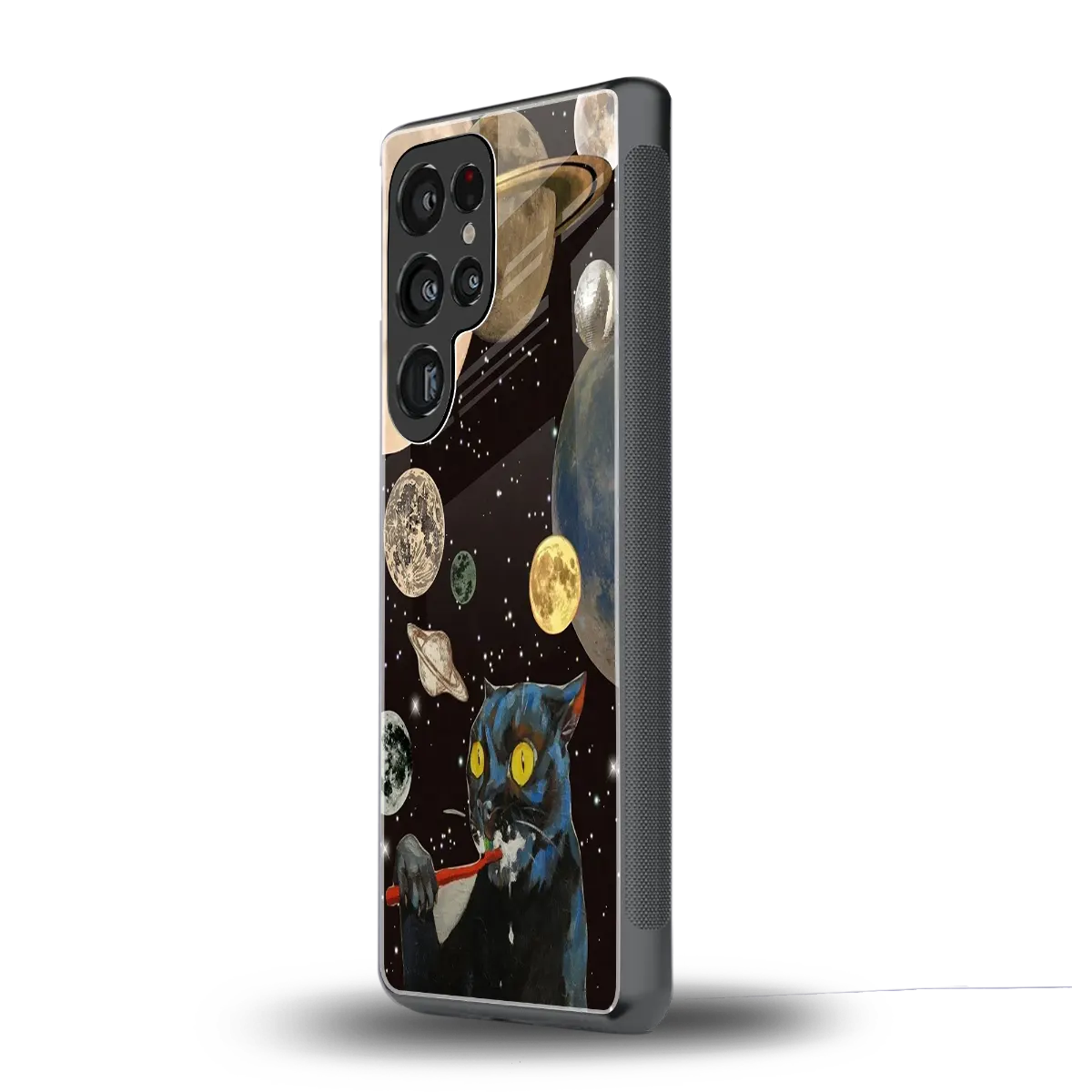 Galactic Purr samsung galaxy s25 ultra mobile cover | shockproof glass phone case