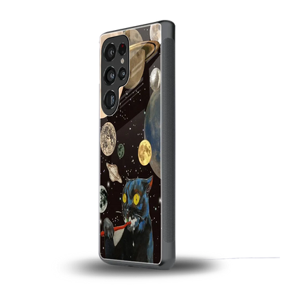 Galactic Purr samsung galaxy s25 ultra mobile cover | shockproof glass phone case