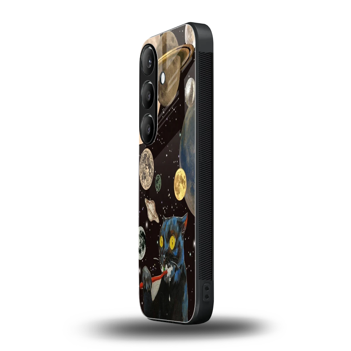 Galactic Purr samsung galaxy s24 mobile cover | shockproof glass phone case