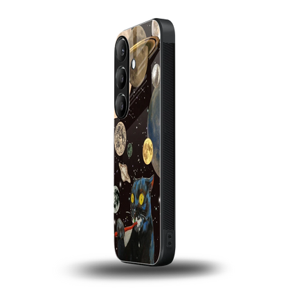 Galactic Purr samsung galaxy s24 mobile cover | shockproof glass phone case