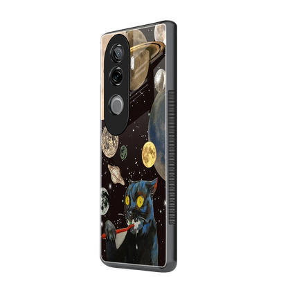 Galactic Purr vivo v40e mobile cover | shockproof glass phone case