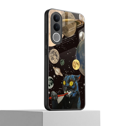 Galactic Purr vivo v70 fe mobile cover | shockproof glass phone case