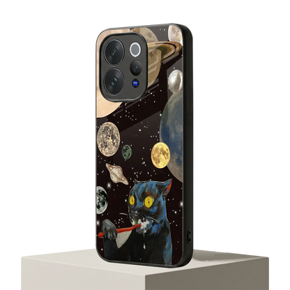 Galactic Purr vivo v70 mobile cover | shockproof glass phone case