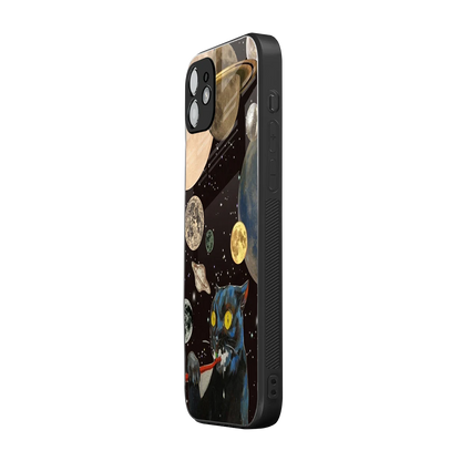 Galactic Purr iphone 11 mobile cover | shockproof glass phone case