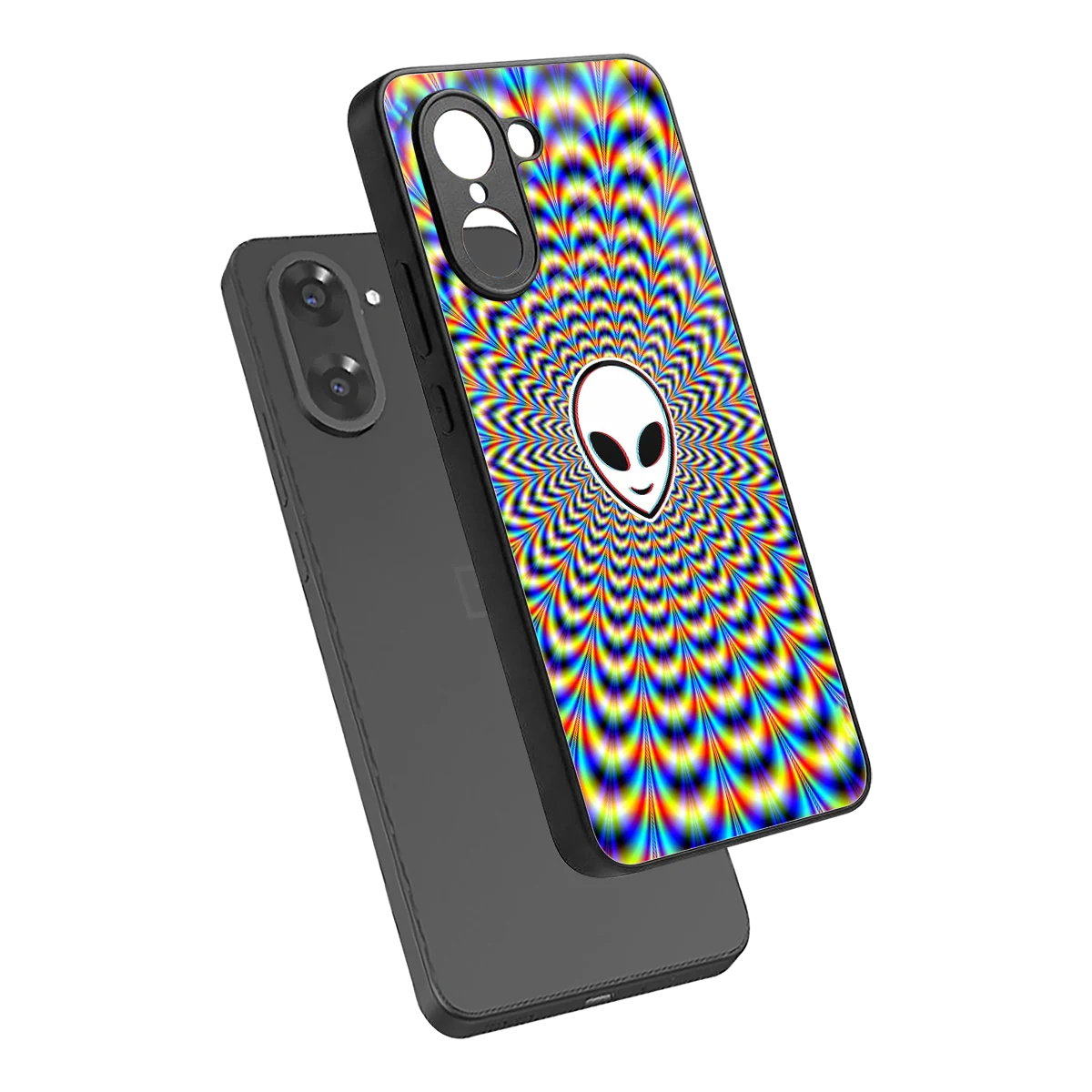 Galactic Vibes sleek oneplus nord ce5 5g cover with tempered glass back and TPU edges