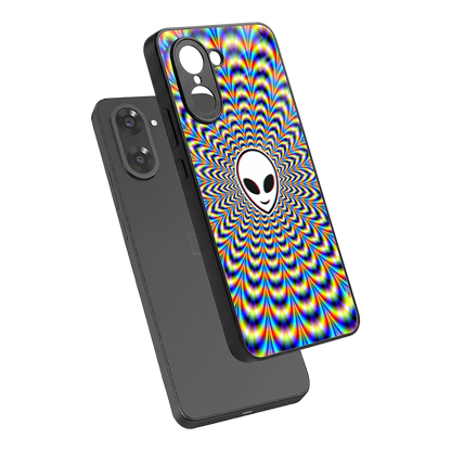 Galactic Vibes sleek oneplus nord ce5 5g cover with tempered glass back and TPU edges