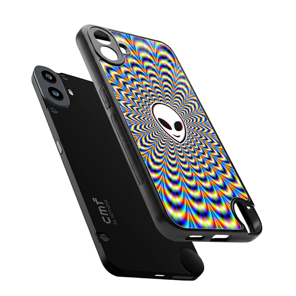 Galactic Vibes sleek cmf nothing phone 1 cover with tempered glass back and TPU edges