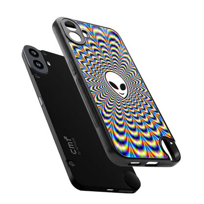 Galactic Vibes sleek cmf nothing phone 1 cover with tempered glass back and TPU edges