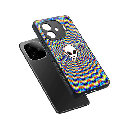 Galactic Vibes sleek iqoo neo 10r 5g cover with tempered glass back and TPU edges