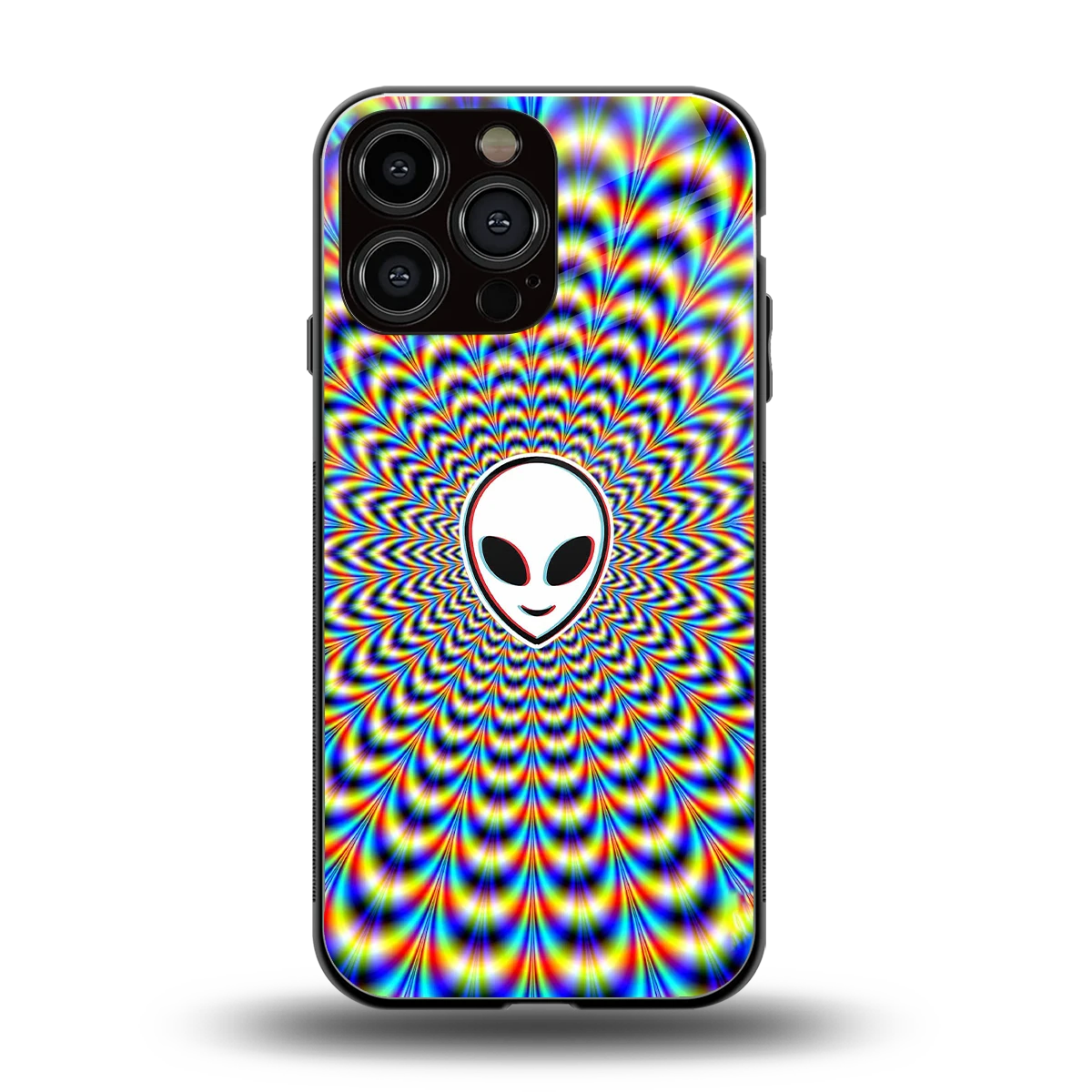 Galactic Vibes back phone cover | glass case for iphone 14 pro max