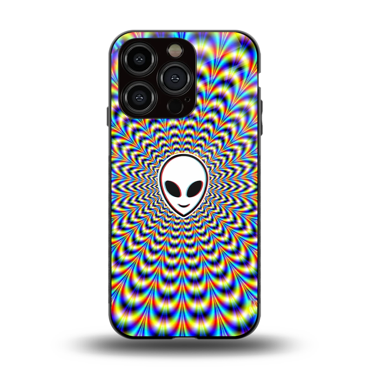 Galactic Vibes back phone cover | glass case for iphone 13 pro