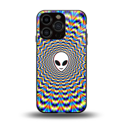 Galactic Vibes back phone cover | glass case for iphone 13 pro