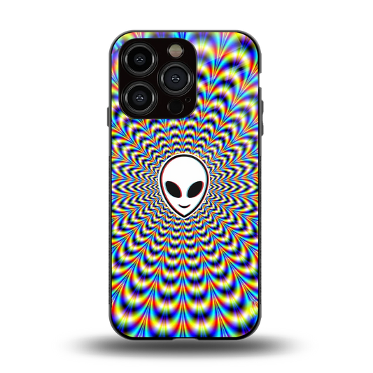 Galactic Vibes back phone cover | glass case for iphone 13 pro