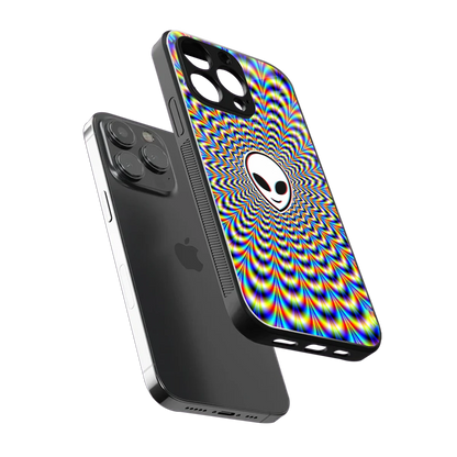 Galactic Vibes sleek iphone 13 pro cover with tempered glass back and TPU edges