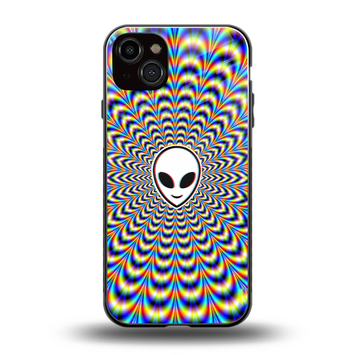 Galactic Vibes back phone cover | glass case for iphone 14 plus