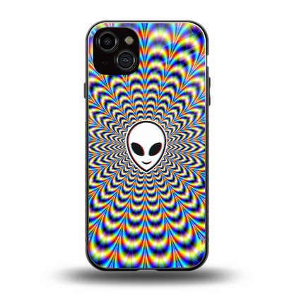 Galactic Vibes back phone cover | glass case for iphone 14 plus