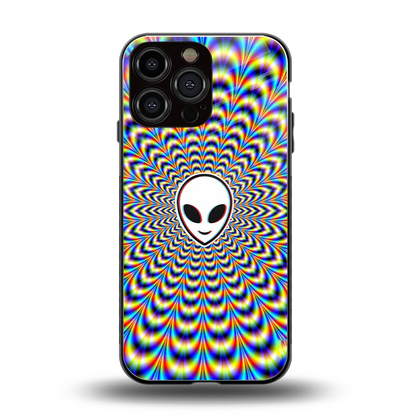 Galactic Vibes back phone cover | glass case for iphone 15 pro max
