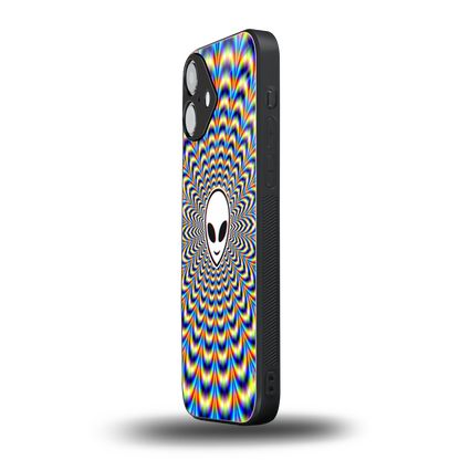 Galactic Vibes iphone 16 plus mobile cover | shockproof glass phone case