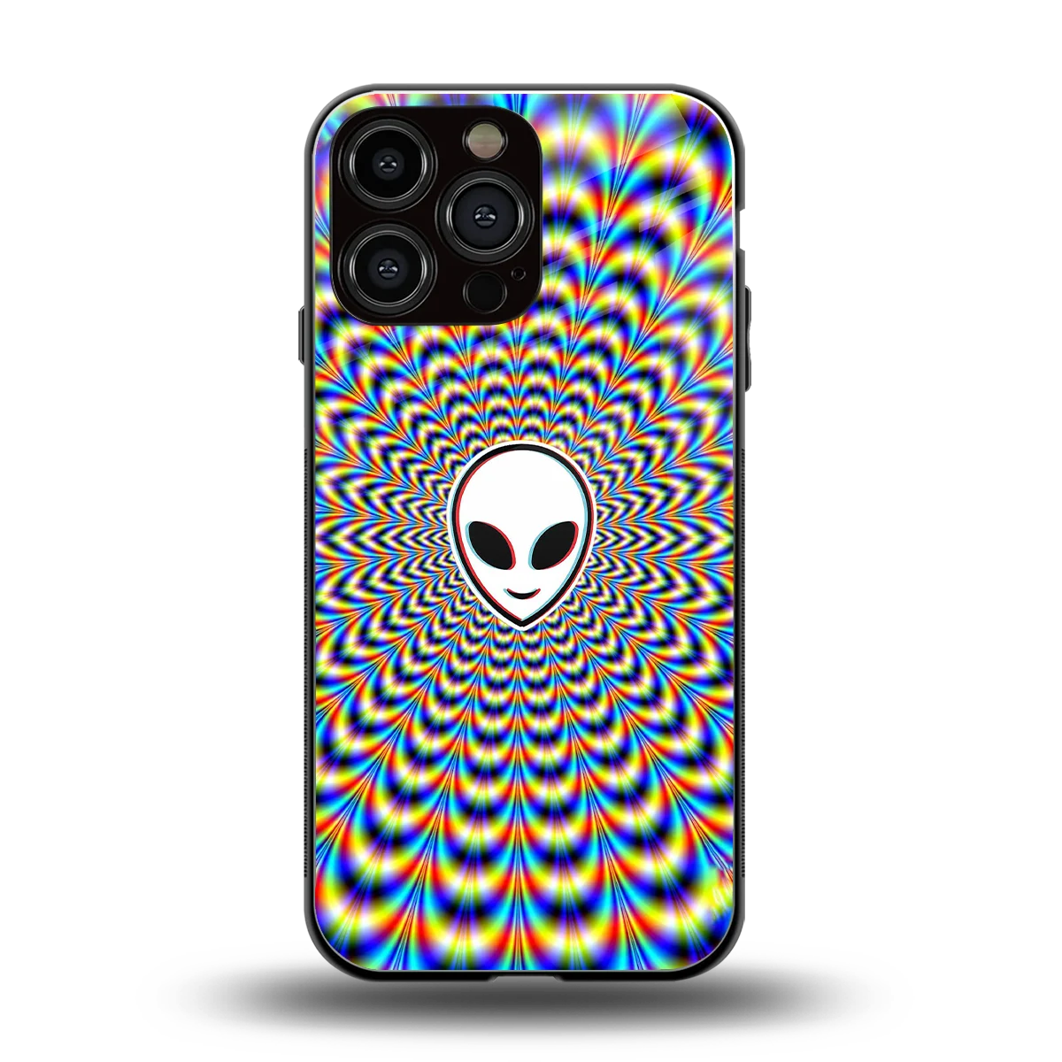 Galactic Vibes back phone cover | glass case for iphone 16 pro max