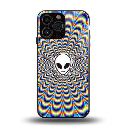 Galactic Vibes back phone cover | glass case for iphone 16 pro max