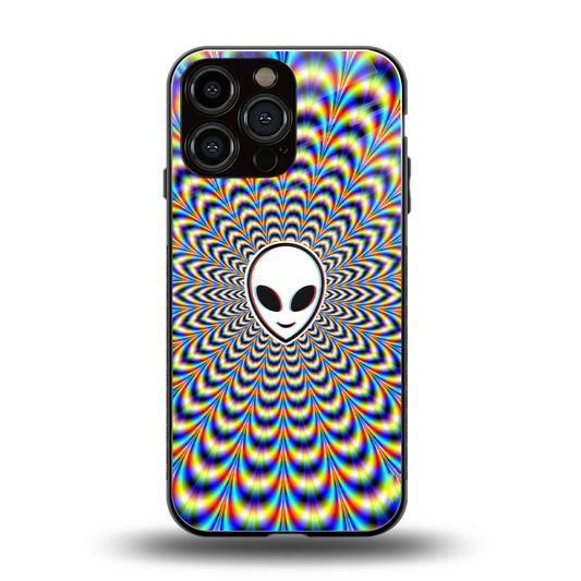 Galactic Vibes back phone cover | glass case for iphone 16 pro max
