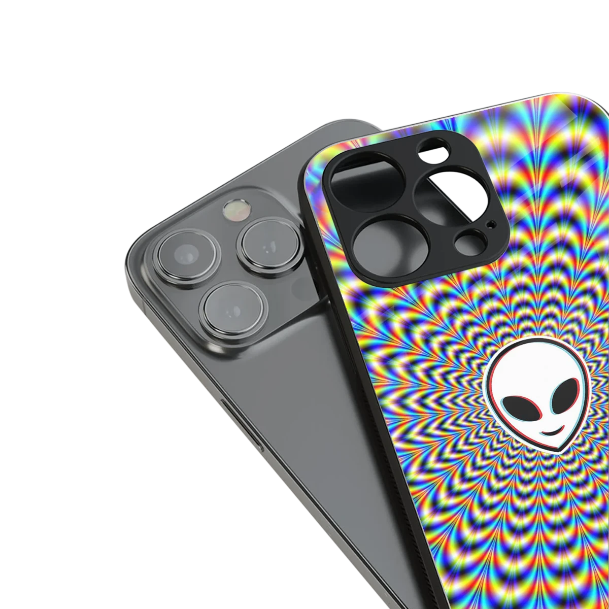 Galactic Vibes stylish phone case for iphone 13 pro | glossy glass and slim fit