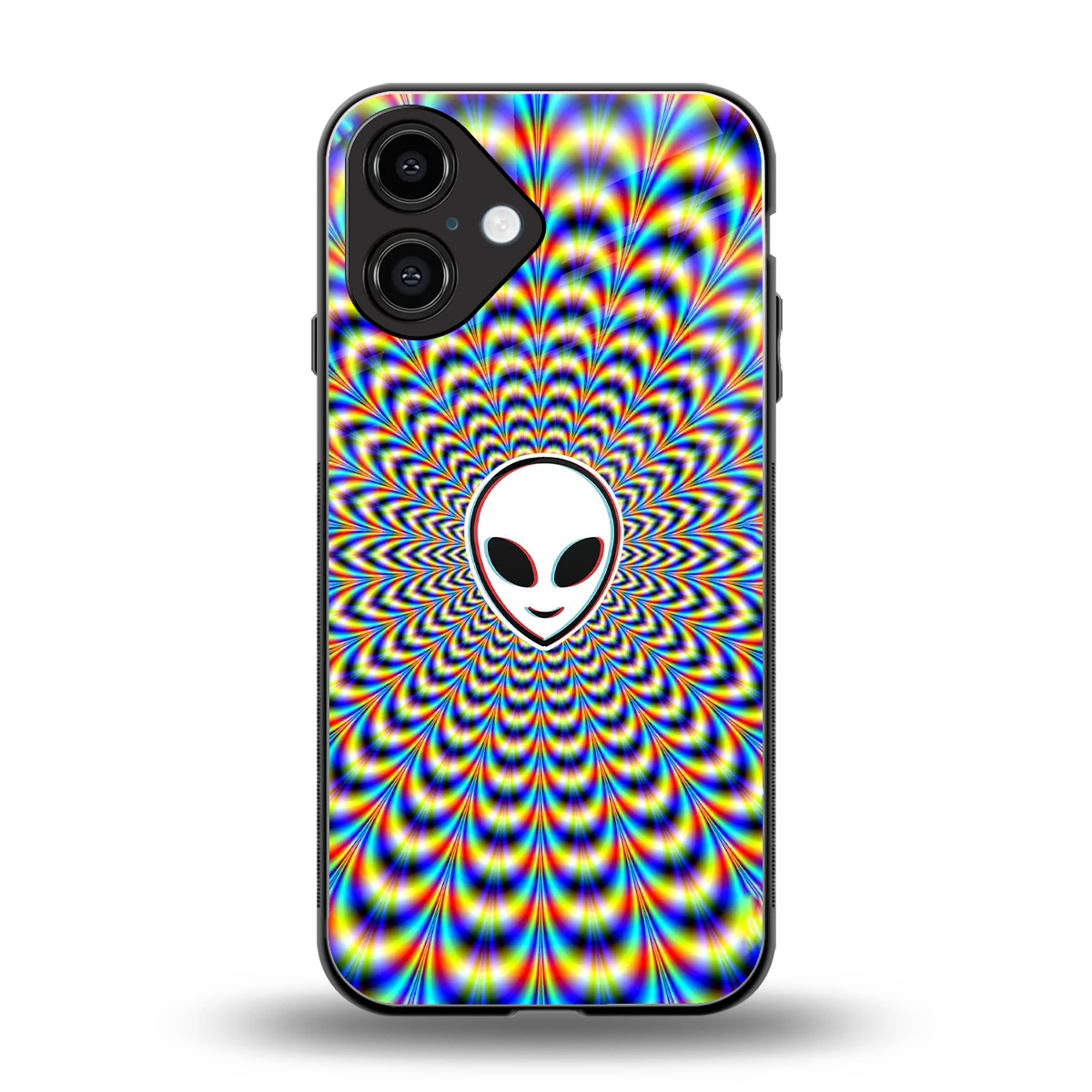 Galactic Vibes back phone cover | glass case for iphone 16