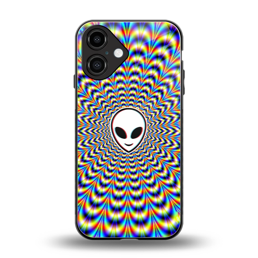 Galactic Vibes back phone cover | glass case for iphone 16