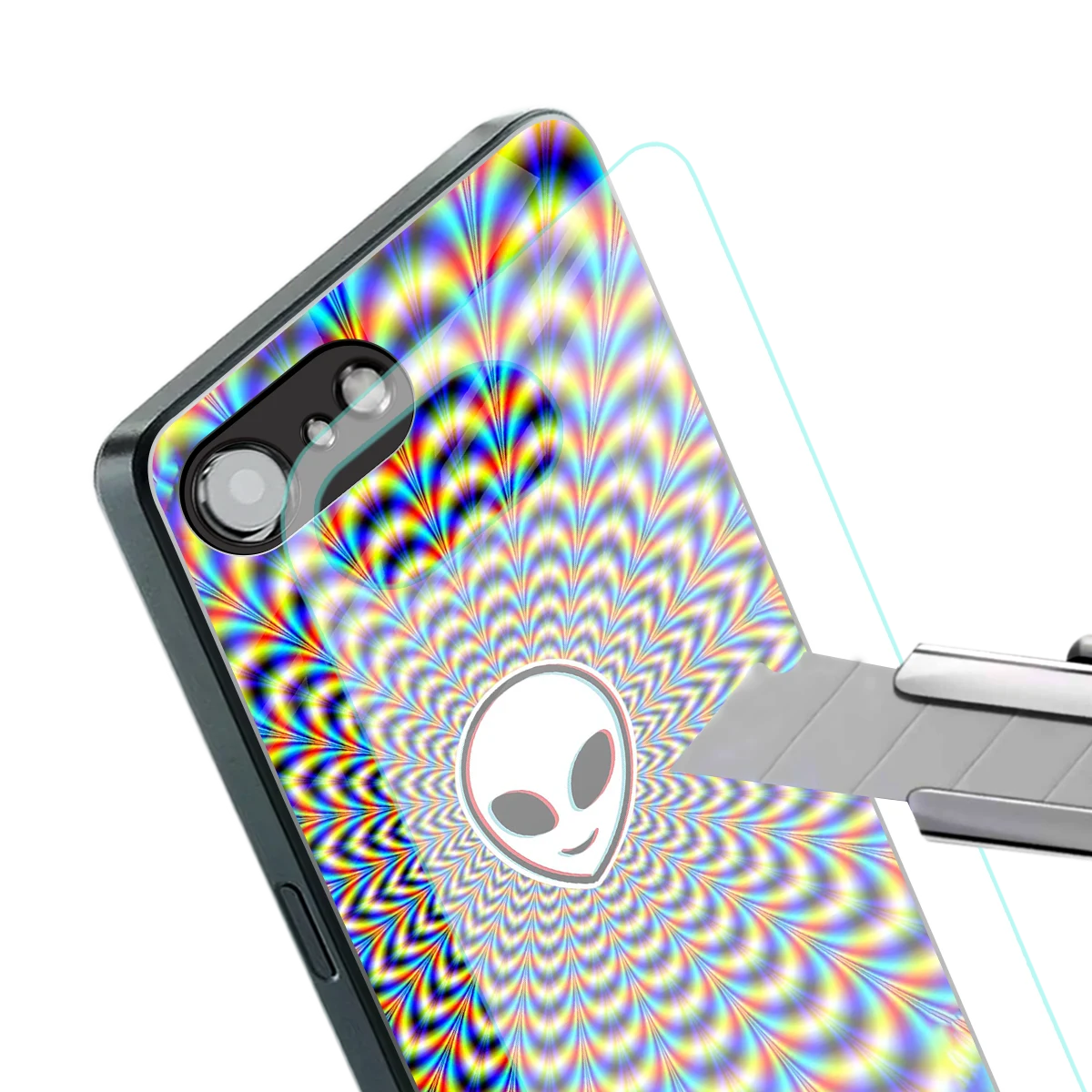 Galactic Vibes stylish phone case for iphone 17e | glossy glass and slim fit