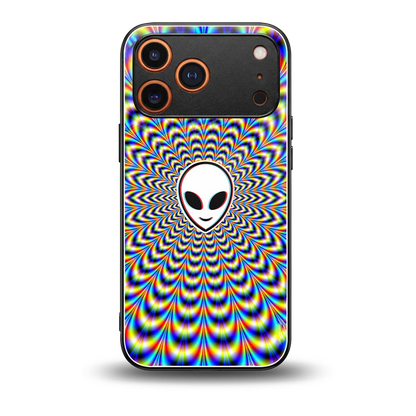 Galactic Vibes back phone cover | glass case for iphone 17 pro