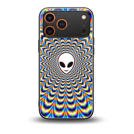Galactic Vibes back phone cover | glass case for iphone 17 pro max