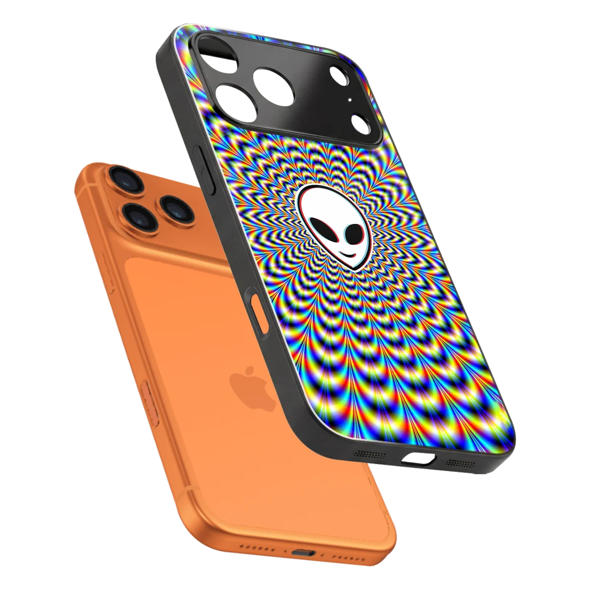 Galactic Vibes sleek iphone 17 pro max cover with tempered glass back and TPU edges