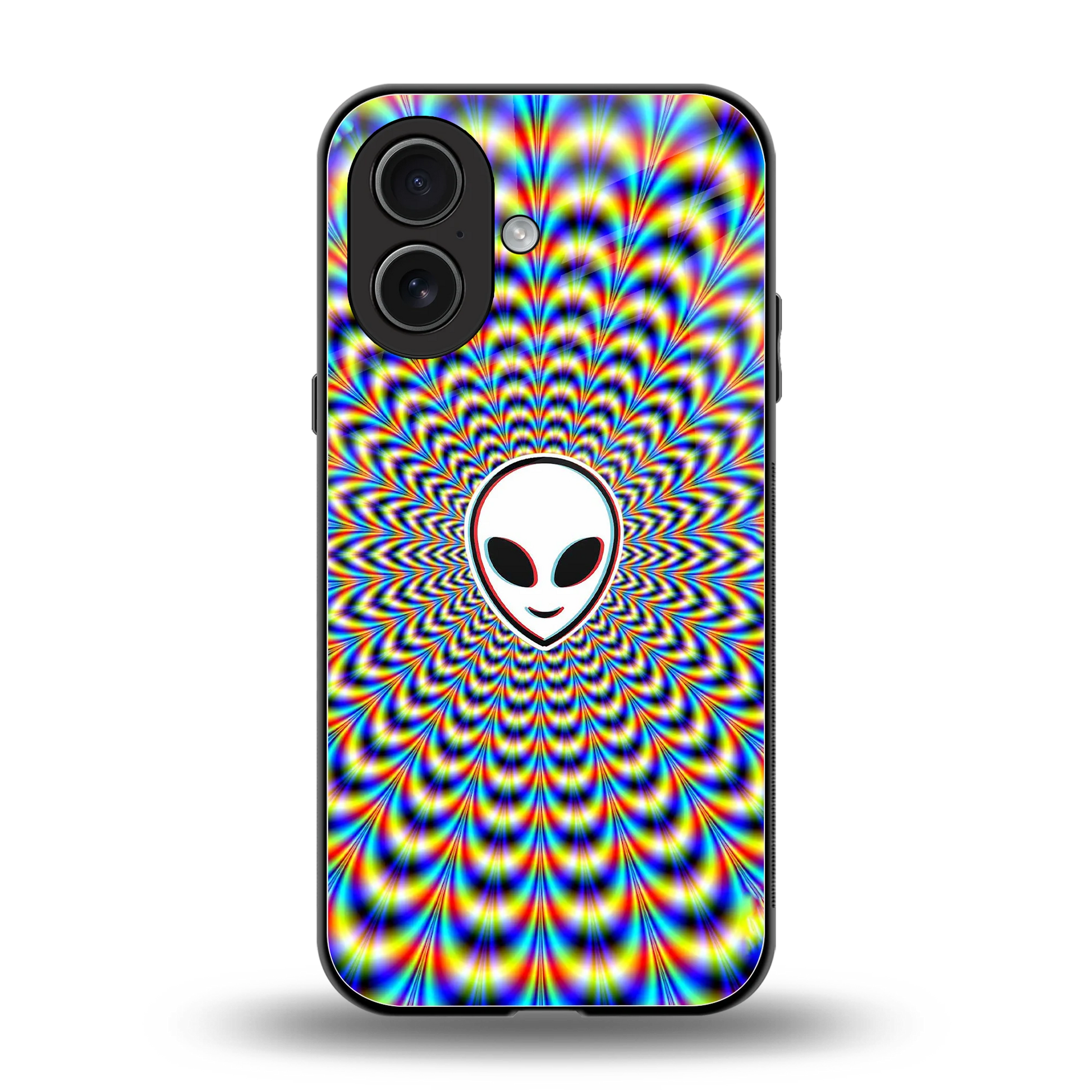Galactic Vibes back phone cover | glass case for iphone 17