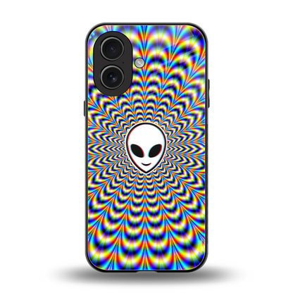 Galactic Vibes back phone cover | glass case for iphone 17