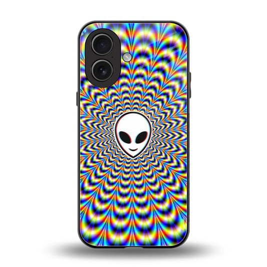Galactic Vibes back phone cover | glass case for iphone 17