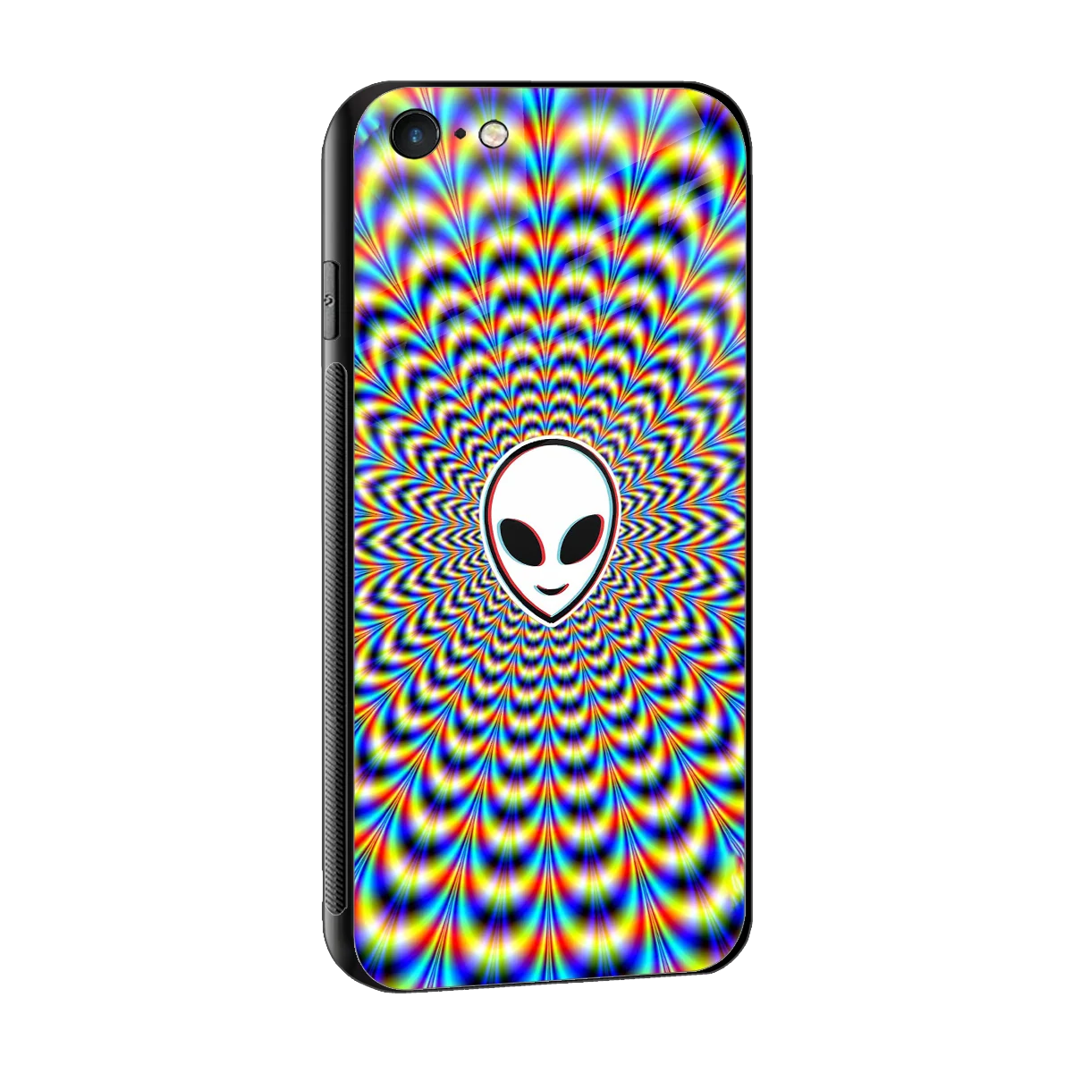 Galactic Vibes sleek iphone 6s plus cover with tempered glass back and TPU edges