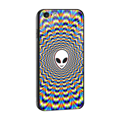 Galactic Vibes sleek iphone 6s plus cover with tempered glass back and TPU edges