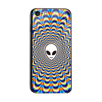 Galactic Vibes sleek iphone 7 cover with tempered glass back and TPU edges