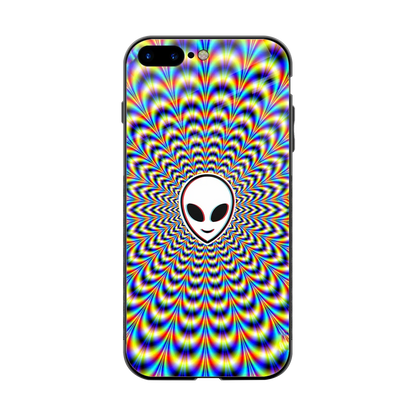 Galactic Vibes back phone cover | glass case for iphone 8 plus