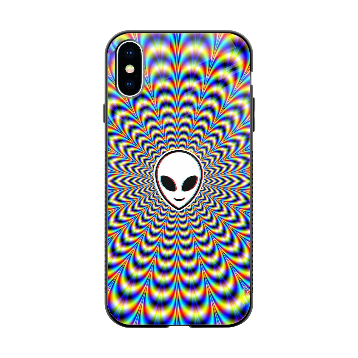 Galactic Vibes back phone cover | glass case for iphone x