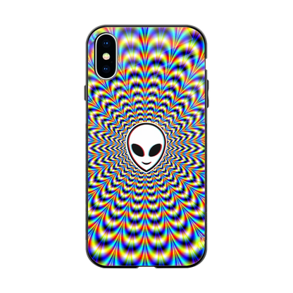 Galactic Vibes back phone cover | glass case for iphone x