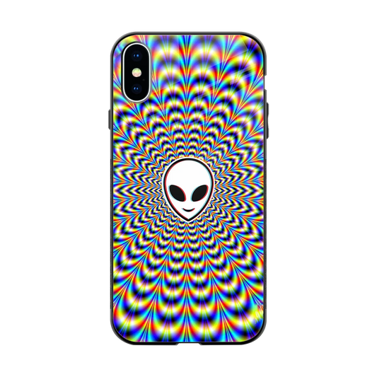 Galactic Vibes back phone cover | glass case for iphone x