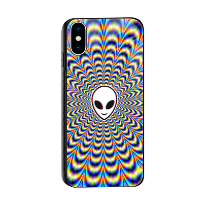 Galactic Vibes sleek iphone x cover with tempered glass back and TPU edges