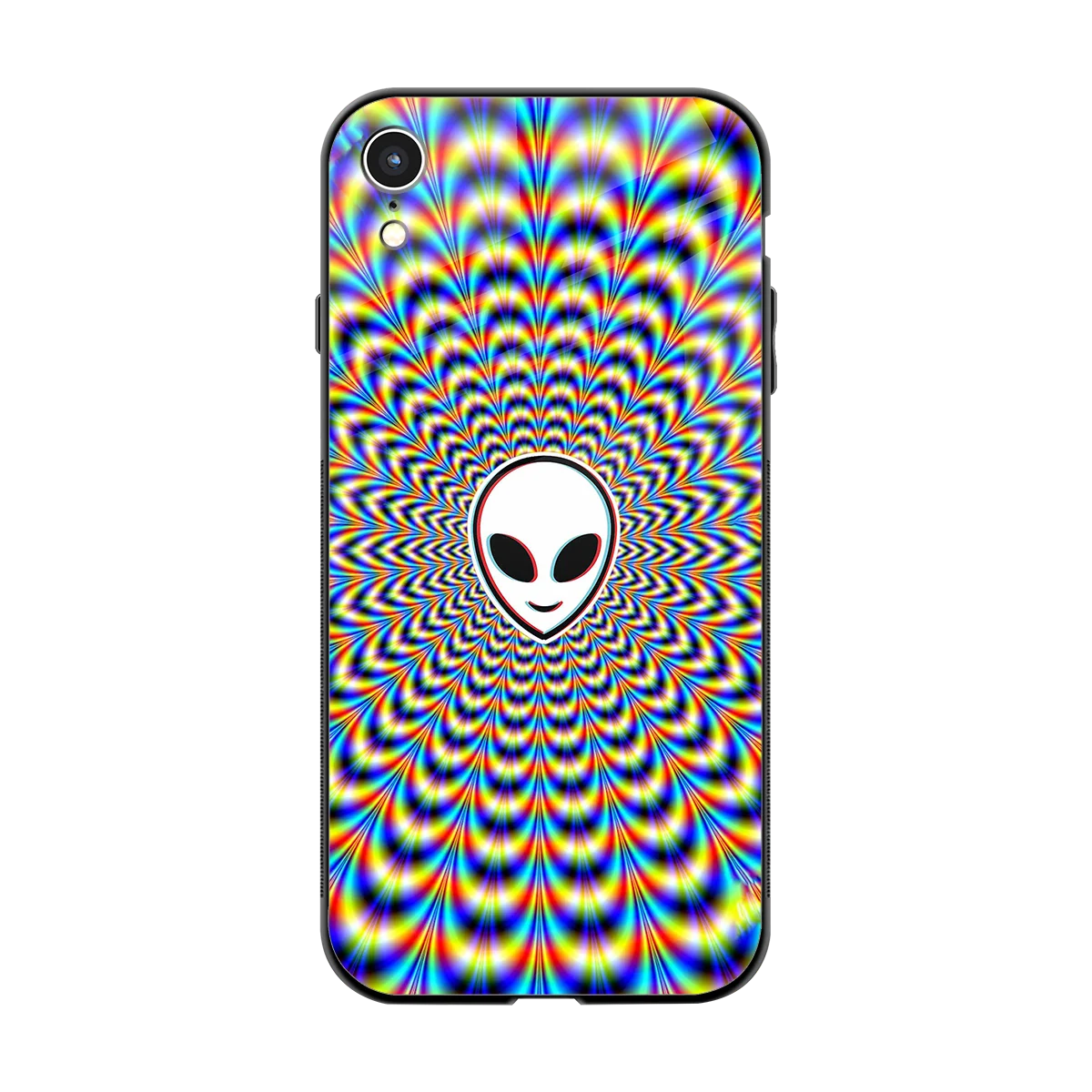 Galactic Vibes back phone cover | glass case for iphone xr
